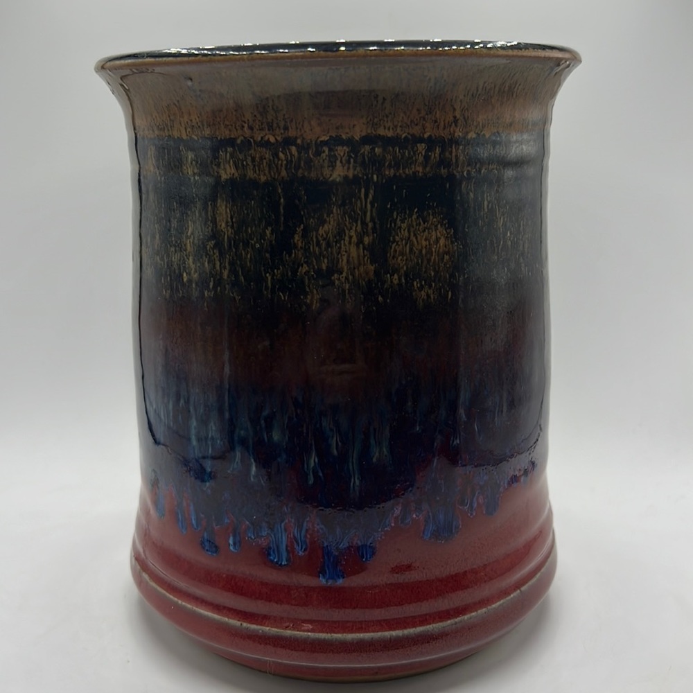 Handmade Pottery Utensil Holder
